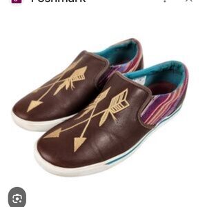 TwistedX Slip-On Embroidered Arrows Loafers